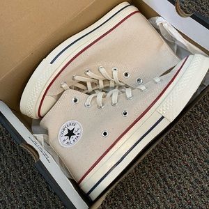 Tan converse high top